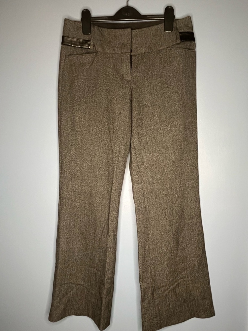 Express Gray and Black Editor Tweed Pant